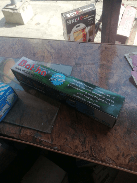 Bat-ha immersion water heater